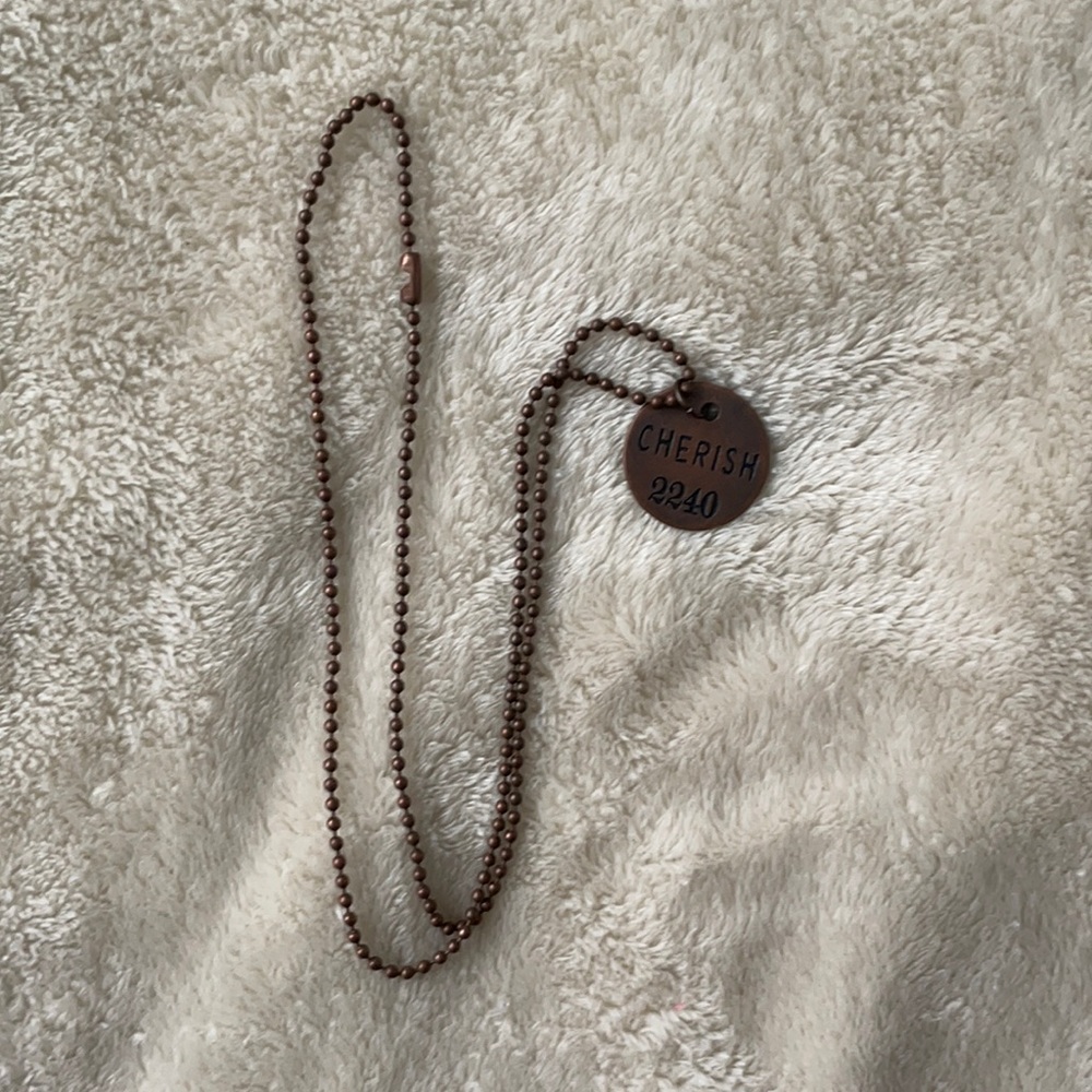Cherish necklace (12 inches length)
